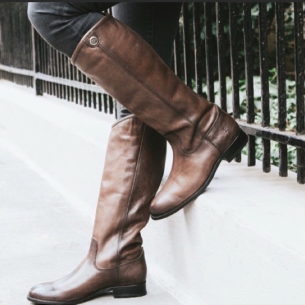 Frye Melissa Button 2 Boots Brown Women’s Size 8 Riding Tall Boots - Picture 12 of 12